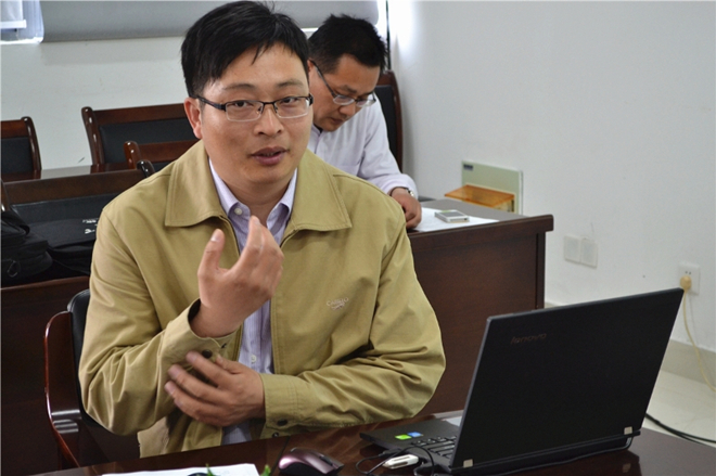 校党委宣传部副部长陈琳做宣传信息工作专题培训